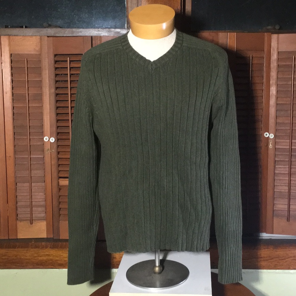 Abercrombie thick sweater XL muscle fit green
